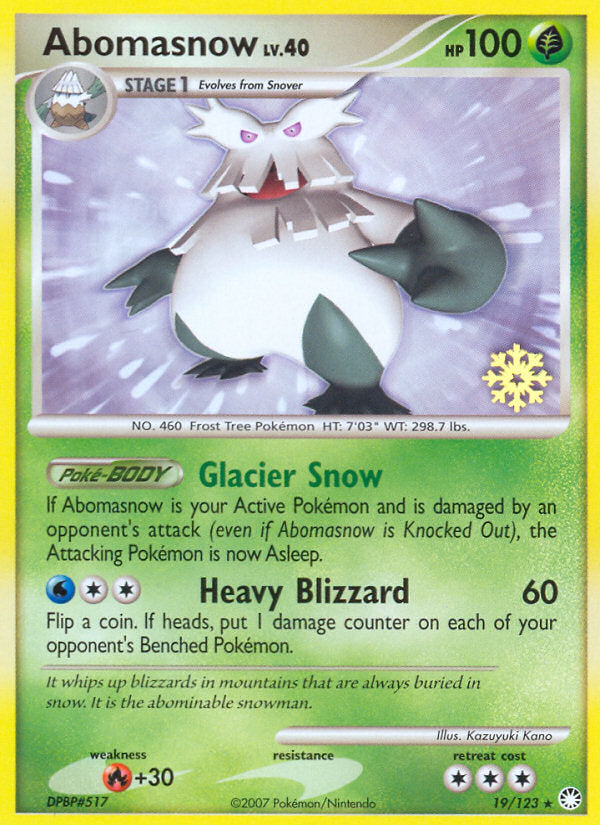 Mysterious Treasures Abomasnow #19 Promo
